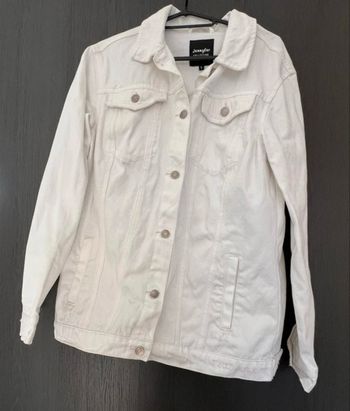 Veste en jeans blanche