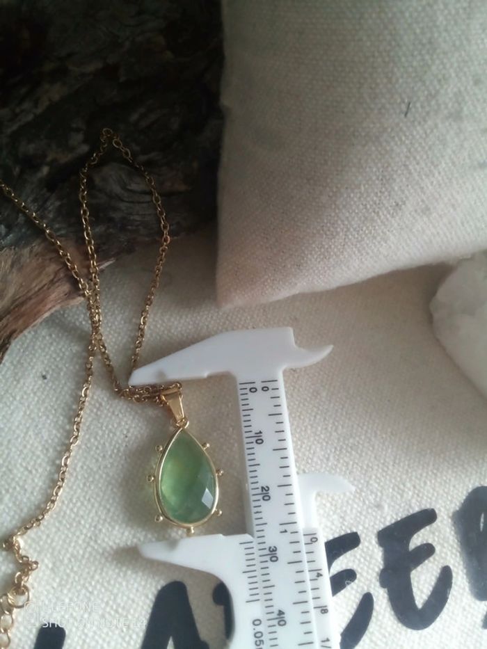 Collier fluorite, pierre naturelle - photo numéro 2