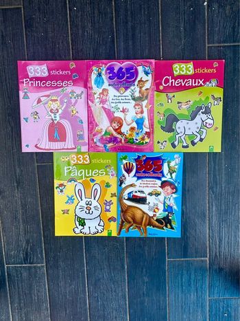 Lot de 5 Livres Stickers pour Enfants