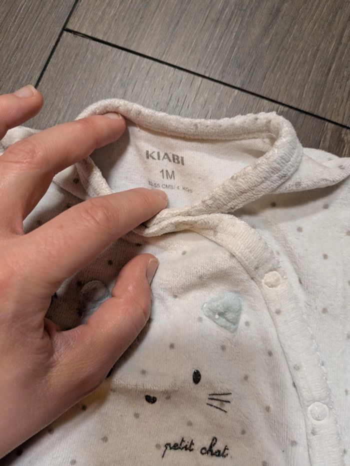 Pyjama mixte Kiabi 1 mois petit chat - photo numéro 3