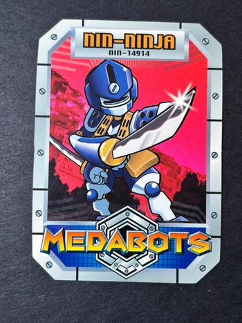 Jouet figurine action figure vintage Hasbro takara medabots , carte seul , nin ninja nin-14914
