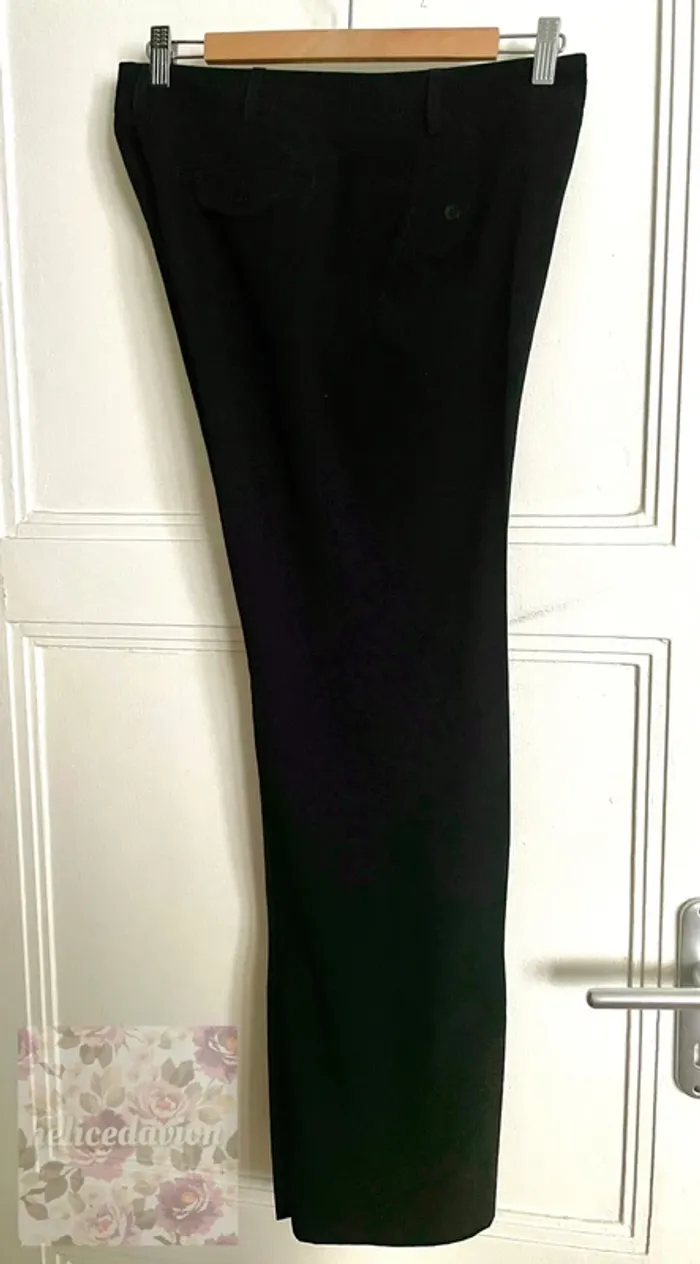 Pantalon noir matière fluide Gérard Darel taille 40 - photo numéro 2