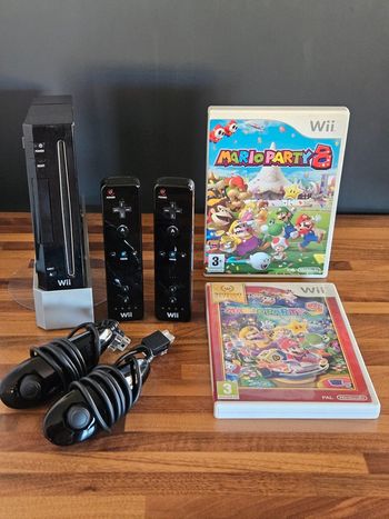 Nintendo Wii noir # Pack Super Mario Galaxy 1 et 2 #