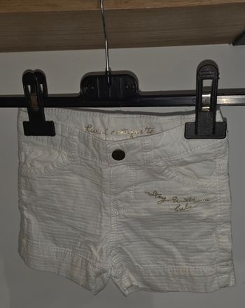 Short blanc 6 mois