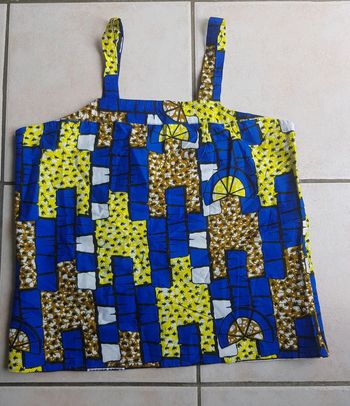 Haut débardeur wax africain