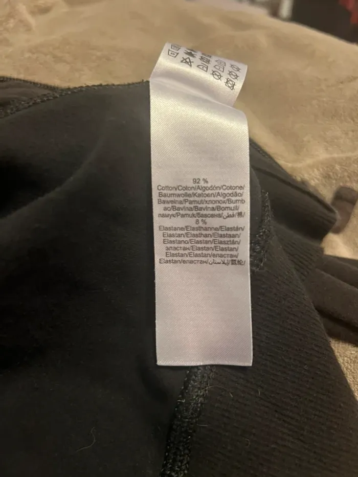 Veste de sport douce noire / marron foncé - photo numéro 3
