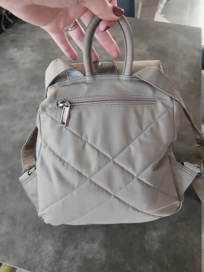 Sac à dos Lancaster gris beige - photo numéro 10