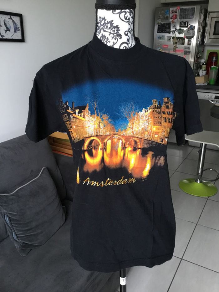 T-shirt noir Amsterdam S/36/38/40