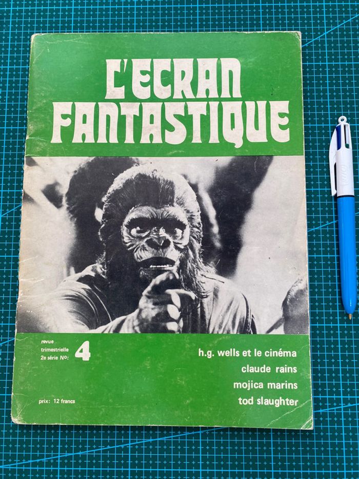 Magazine Vintage L'écran Fantastique n 4 - 1973 - cinéma collector 70s mad movies scifi
