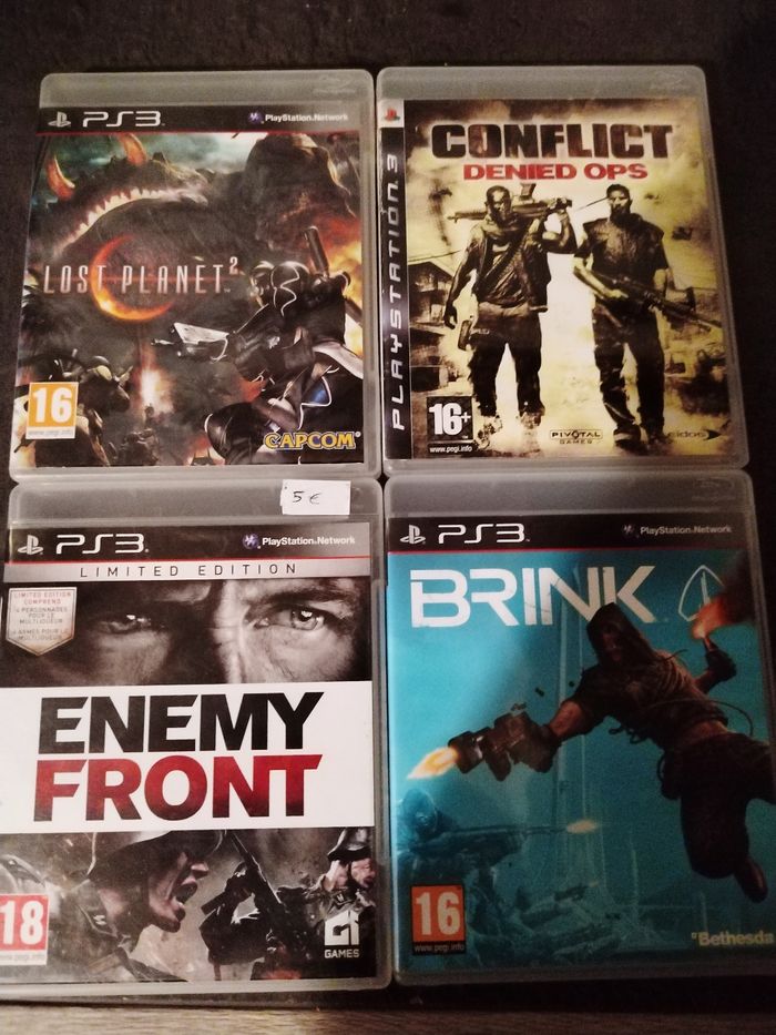 Lot 4 jeux PS3.
