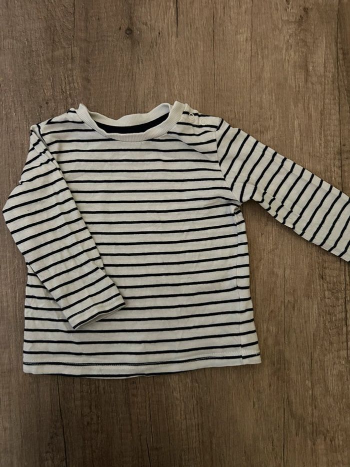 Ensemble jean t-shirt manches longues 9 mois - photo numéro 5