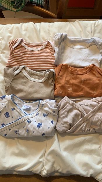 Lot de 6 bodies 6 mois