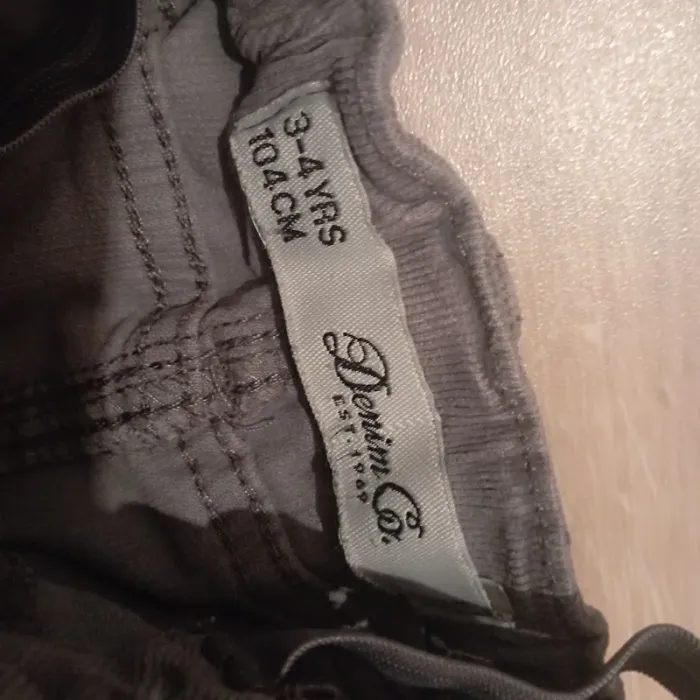 Pantalon ''velours'' gris taupe 3-4 ans skinny - photo numéro 5