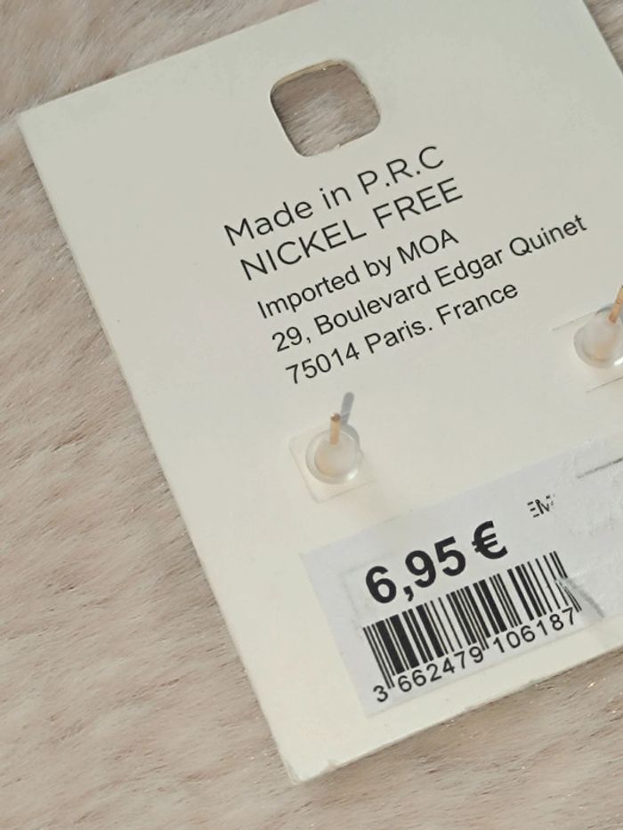 Boucle d'oreille Coquillage-Tendance été -Moa🩷 - photo numéro 3