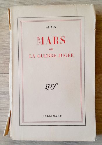 Alain - Mars ou la guerre jugée