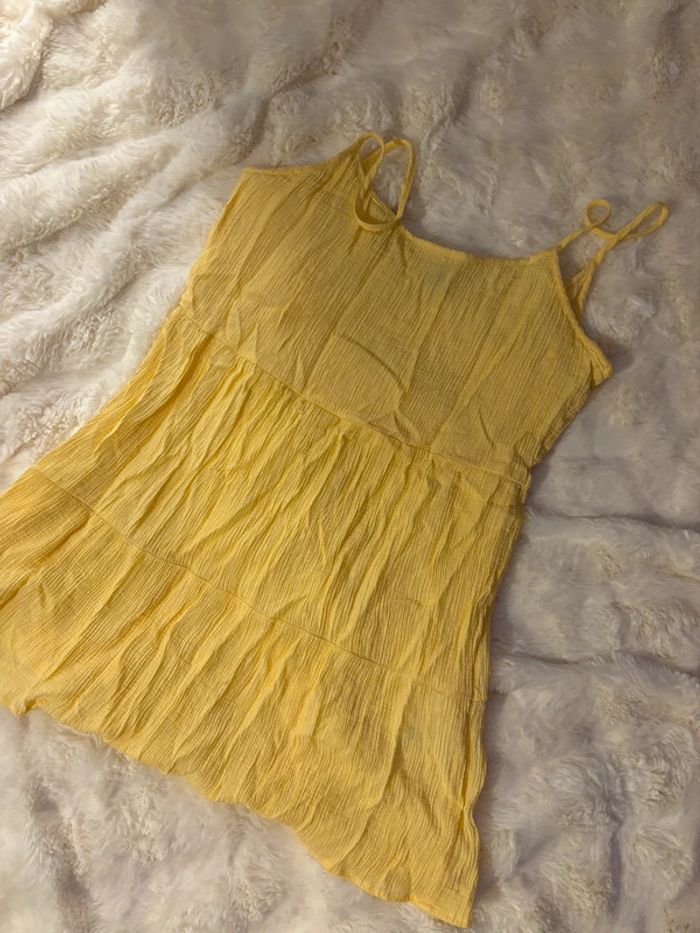 Robe courte jaune