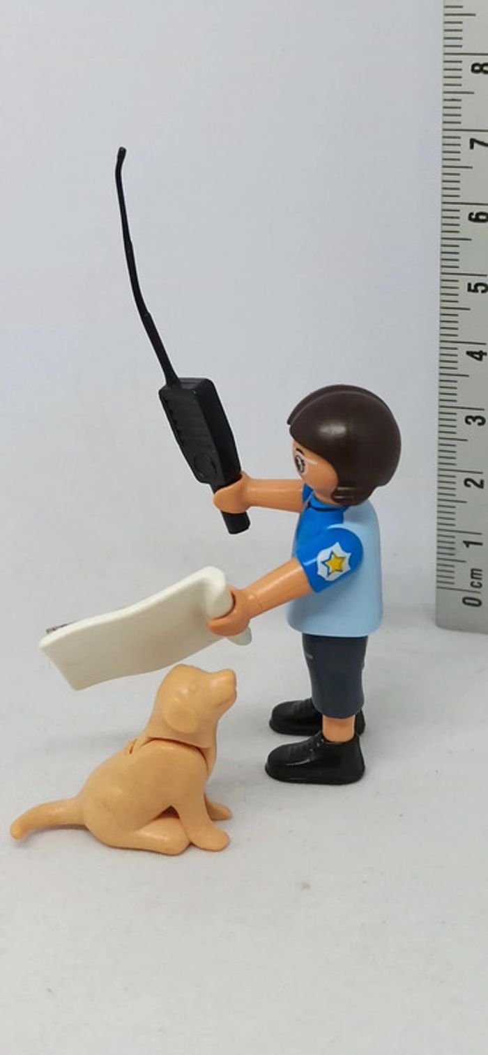 Fille enfant policière avec chiot et accessoires playmobil - photo numéro 2
