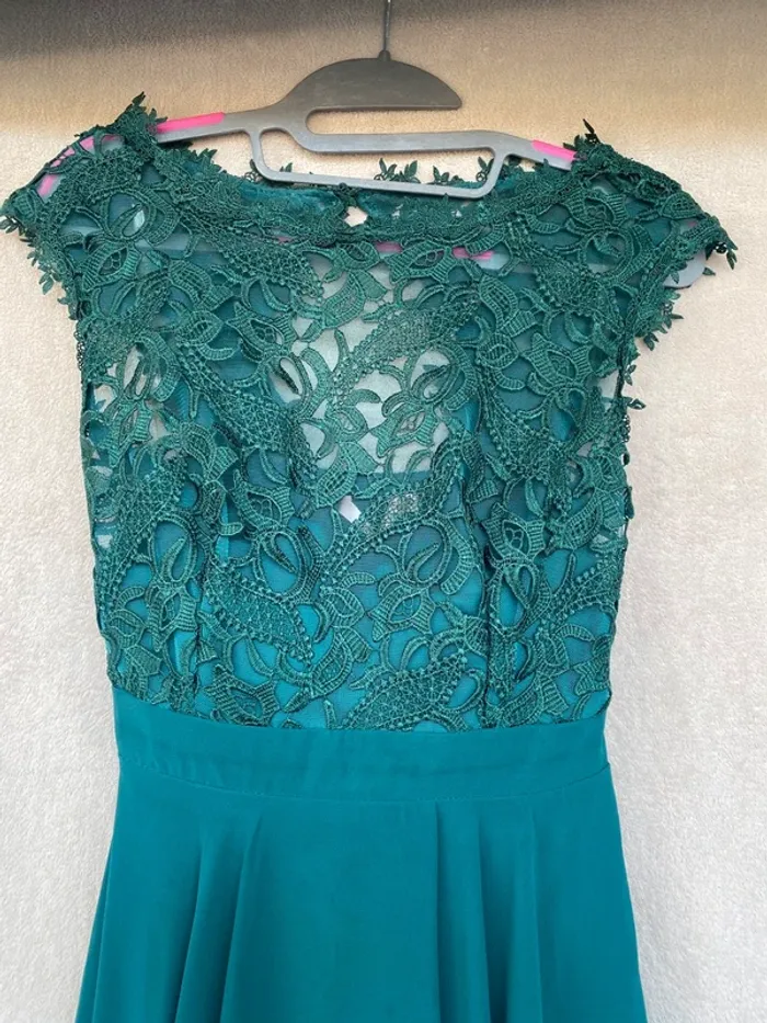Robe de cérémonie vert sapin - photo numéro 4