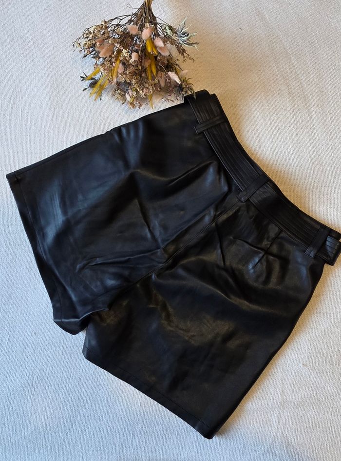 Short en simili cuir La Halle - photo numéro 2