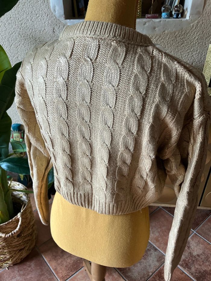 Zara pull doré taille 13 14 ans - photo numéro 4