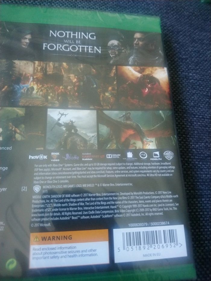 Jeux xbox one shadow of war - photo numéro 5