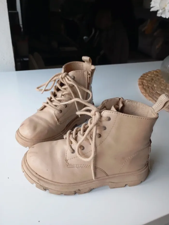 Bottines beige Zara - photo numéro 3