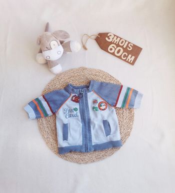 Gilet 👣 garçon, sergent major, 3 mois