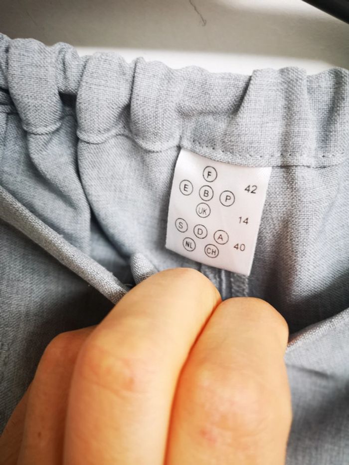 Pantalon classe gris tailleur 42 - photo numéro 2