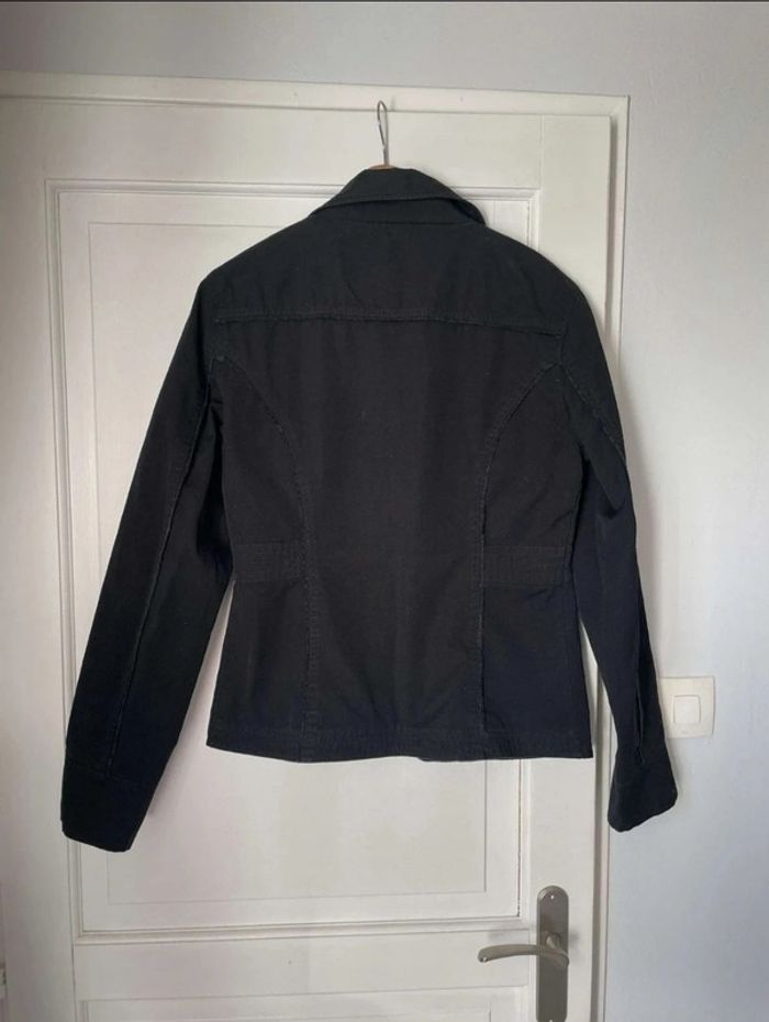 Veste en jean noire T40 - photo numéro 5