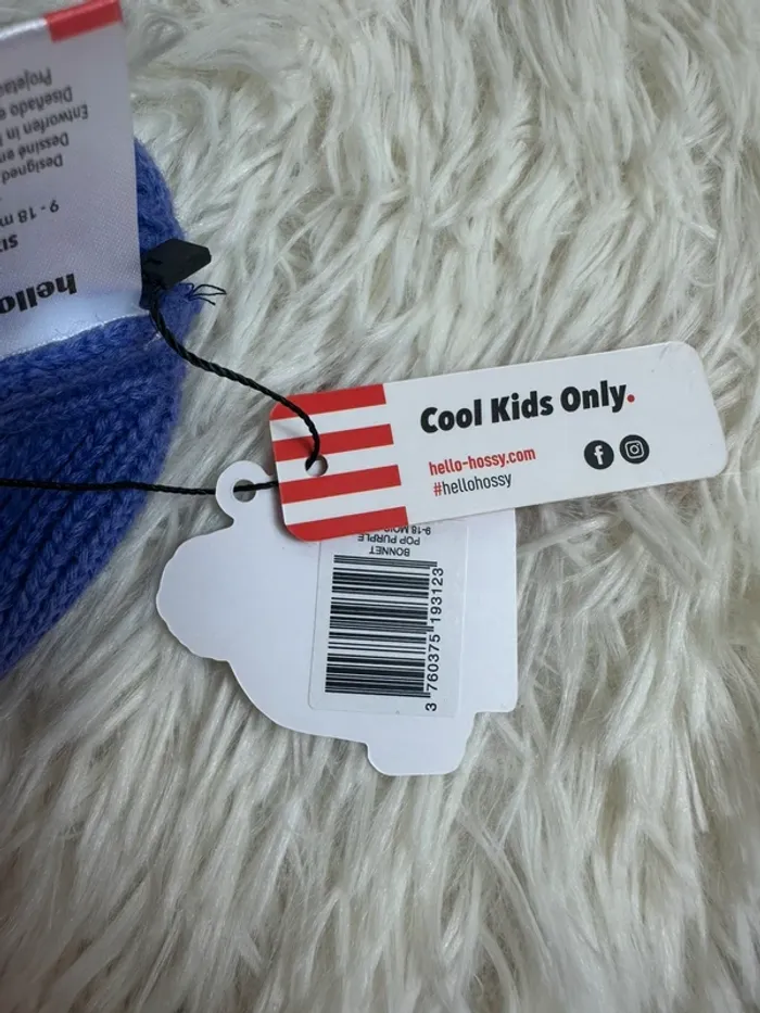 Bonnet pop purple Kids cool only taille 9-18 mois - photo numéro 4