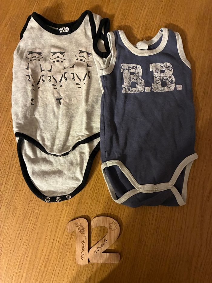 Lot bodies Marcel 12 mois - photo numéro 2