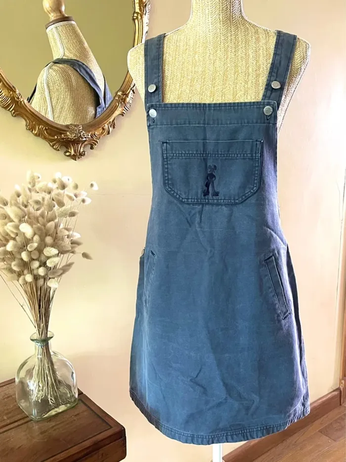 Salopette jupe en Denim jean- Taille 40 - jennyfer vintage