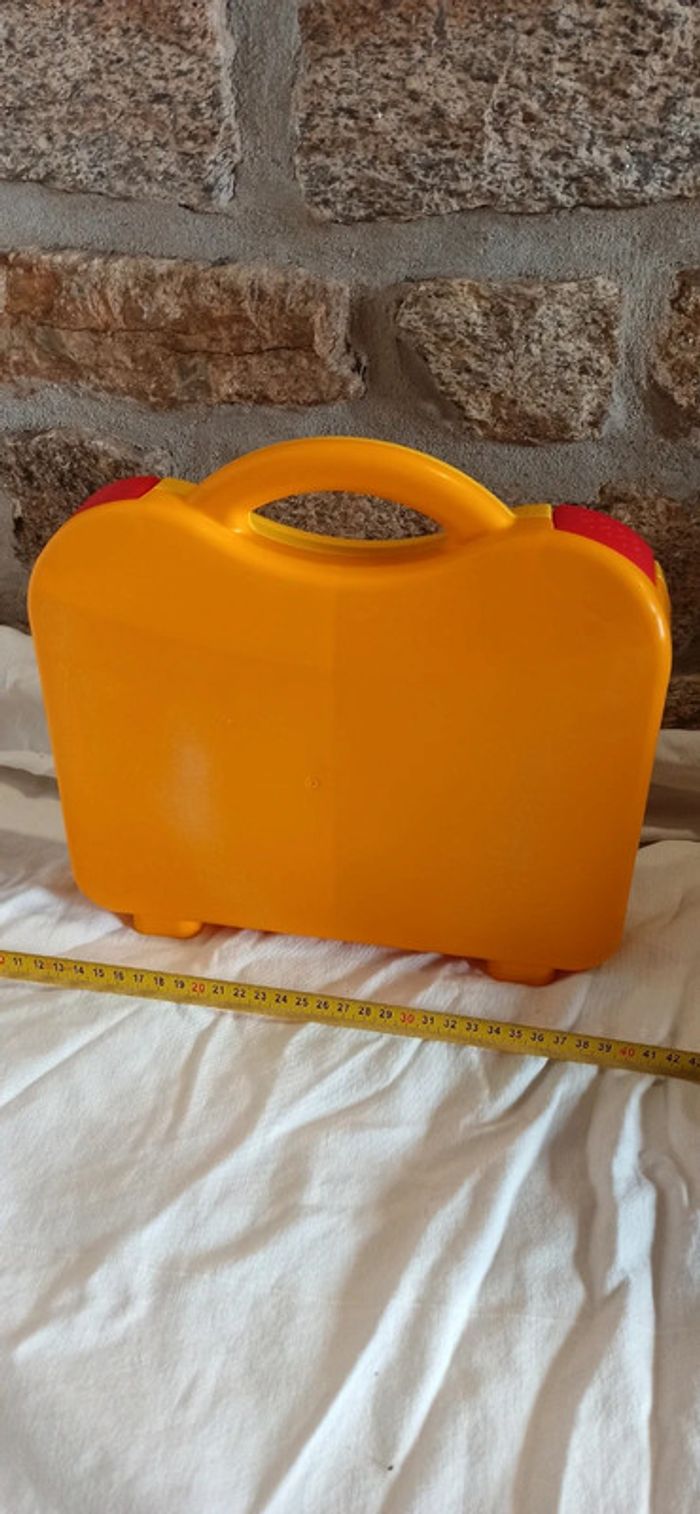 Valisette de rangement jaune pour briques lego - photo numéro 4