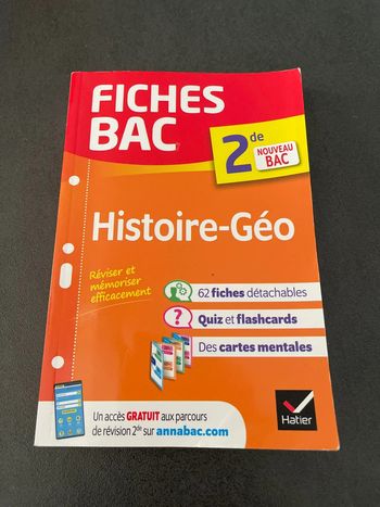 Fiches bac histoire géo hatier lycée seconde