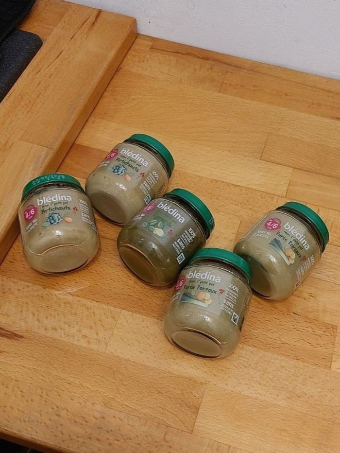 Lot de mon 1er petit pot, légumes, 4/6mois, Blédina, 5x130g