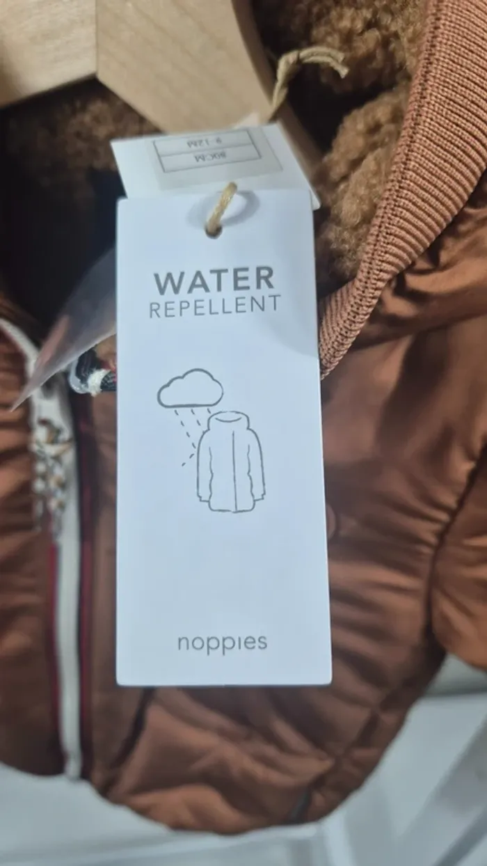 Veste Imperméable Noppies Bébé – Marron – Taille 80 (9-12 mois)-A20 - photo numéro 4