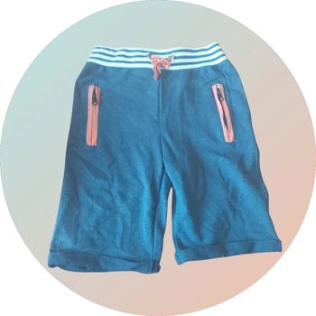 Short bleu taille élastique Taille 8 ans