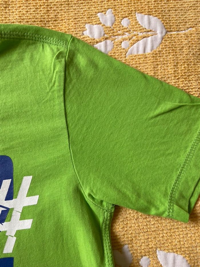 Tee-shirt vert We taille 14 ans 158-164 100% coton, manches courts, col en V, neuf - photo numéro 5