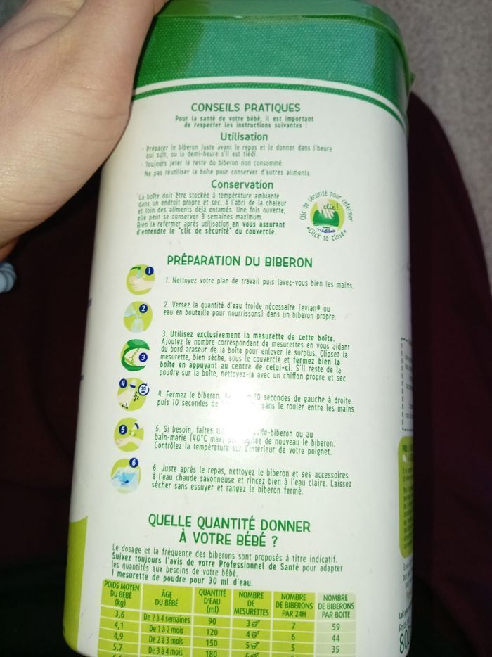 Lait bébé 1 er age blédilait - photo numéro 3