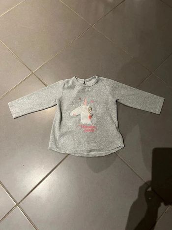 Chemise de nuit avec Licorne - Tape à l’oeil - Unicorn party ! - Gris - 3 ans