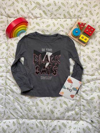 teeshirt manches longues gris 5 ans kiabi