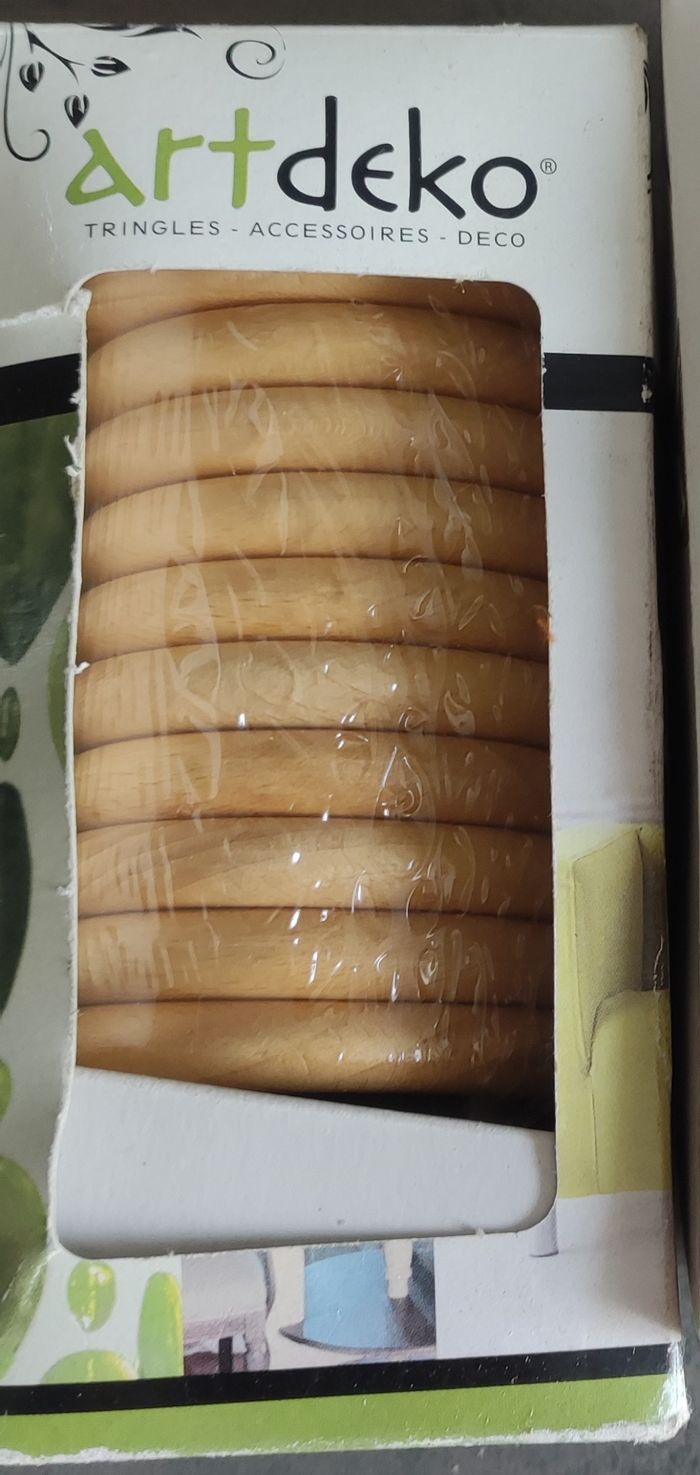 10 anneaux tringles à rideau neuf