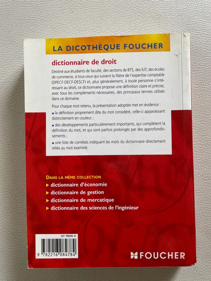 Dictionnaire de droit - photo numéro 2
