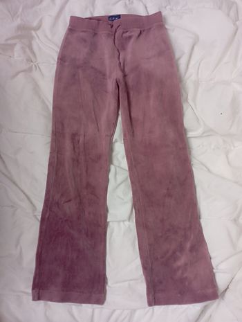 Pantalon rose touché velours taille12 ans CFK 2€5
