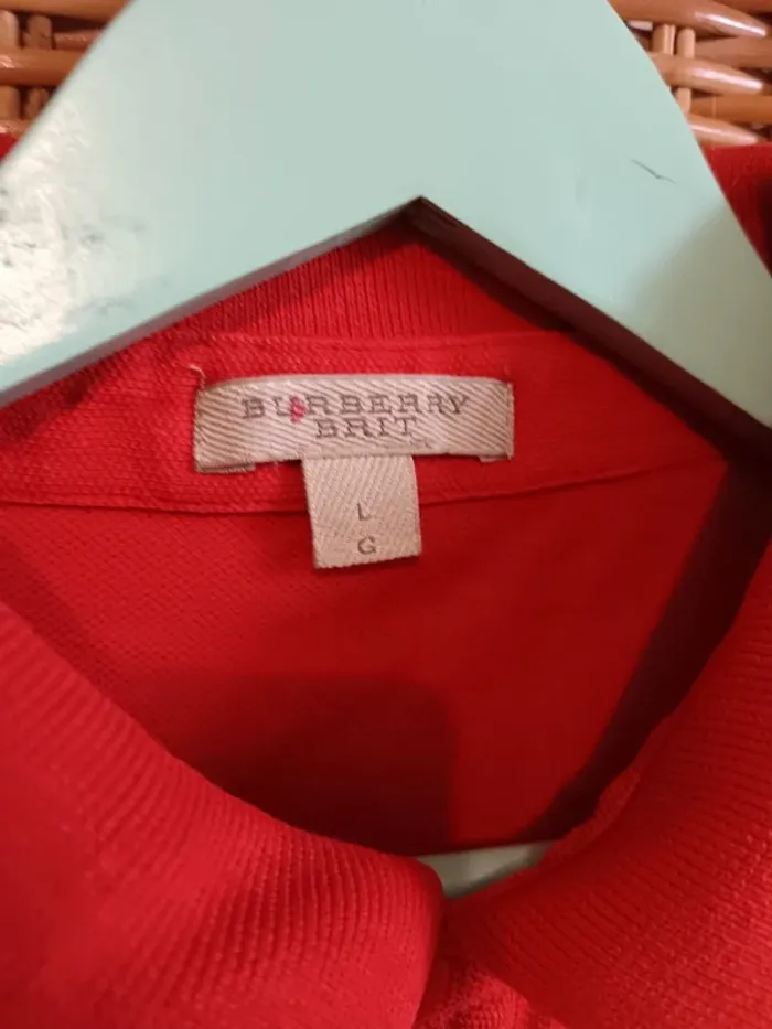 Polo Burberry Taille L orange - photo numéro 7