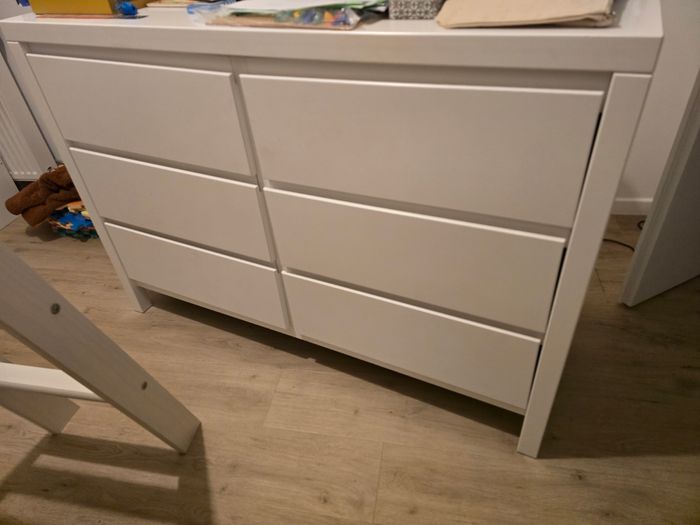 Commode 6 tirois avec plan à langer - photo numéro 5
