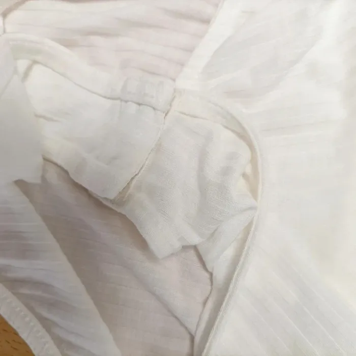 Body blanc Kiabi rayures ton sur ton - taille S - Neuf A629 - photo numéro 5