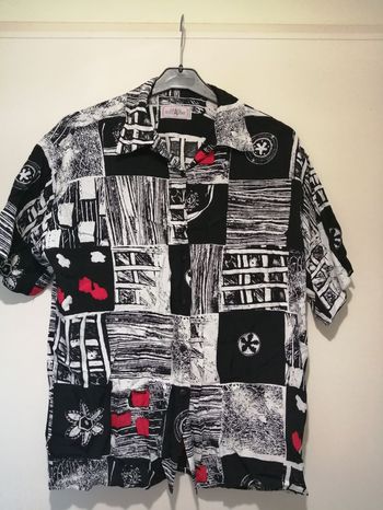 Chemise Vintage Frank Alex Andre imprimé. Taille 40.