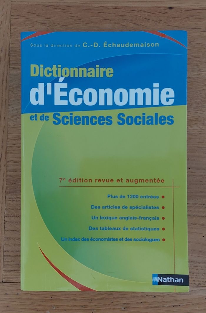 Dictionnaire d'économie et de sciences sociales - Nathan
