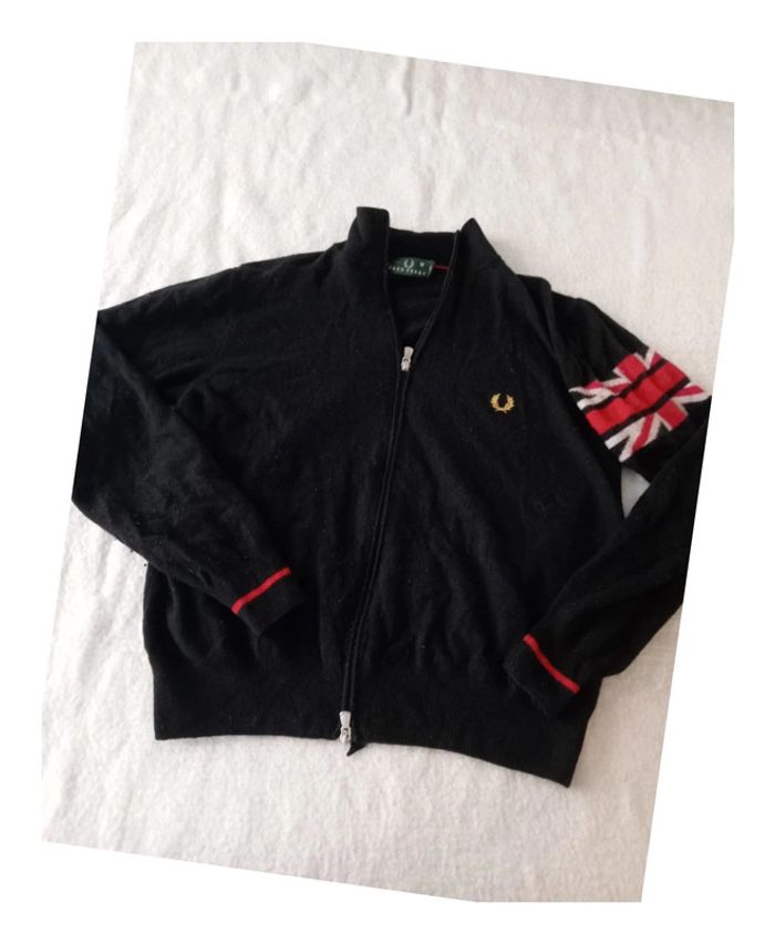 Veste fine, Fred Perry Noir édition limitée logo or